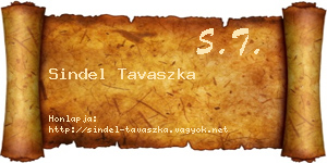 Sindel Tavaszka névjegykártya